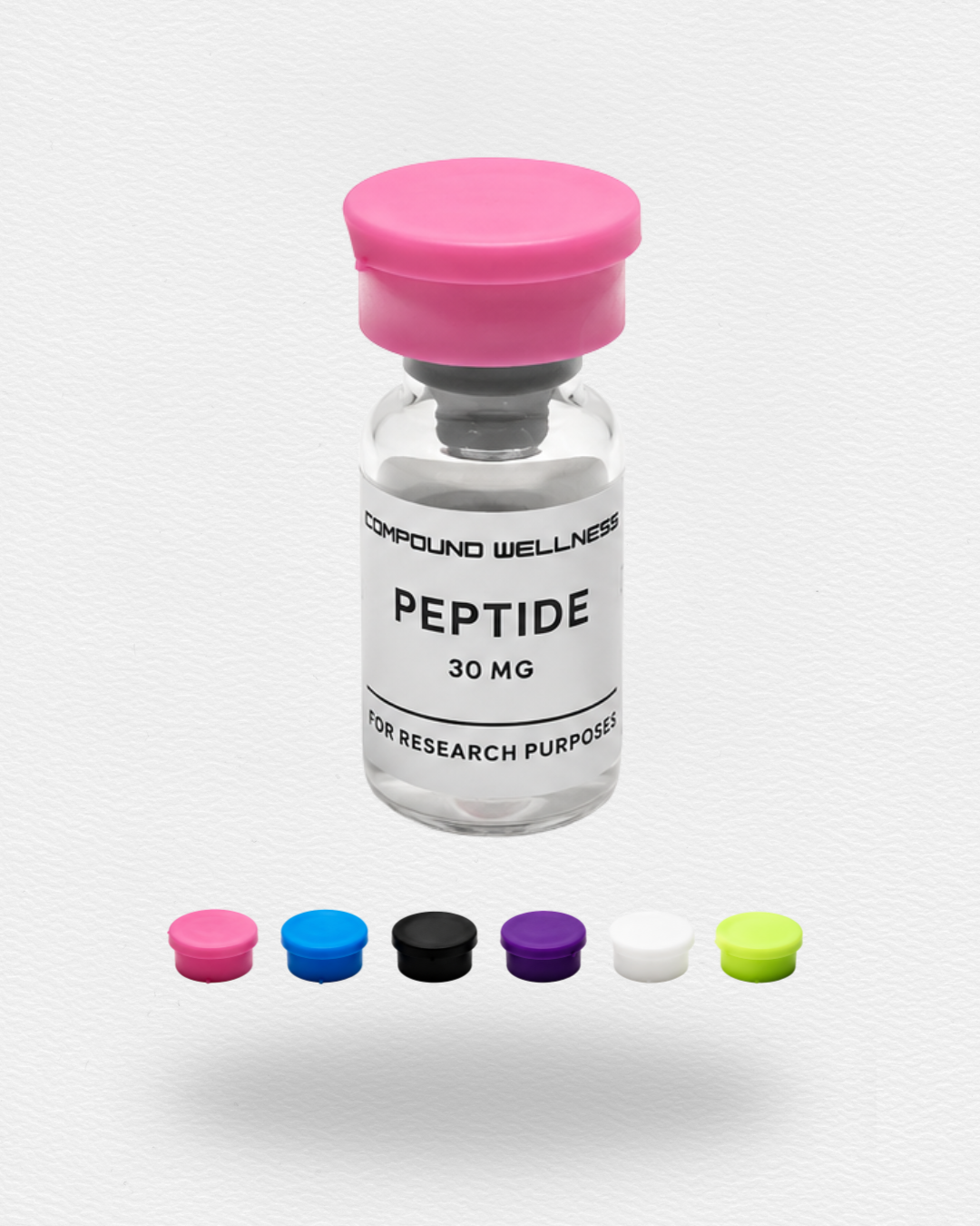 Reusable Silicone Vial Caps - Assorted Colours